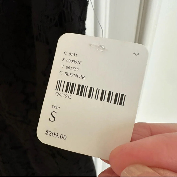 NWT Free People Party Small Cherie Black Lace Mini Dress Wedding Cocktail New S - Picture 8 of 12